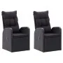 Juego de comedor de jardín 9 piezas con cojines negro by , Garden sets - Ref: Foro24-3099500, Price: 1,00 €, Discount: -5%%
