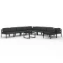 Set muebles de jardín 11 pzas y cojines aluminio gris antracita von , Gartensets - Ref: Foro24-3107828, Preis: 1,00 €, Rabatt...
