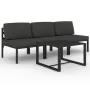 Set muebles de jardín 4 pzas y cojines aluminio gris antracita von , Gartensets - Ref: Foro24-3107784, Preis: 607,32 €, Rabat...