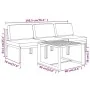 Set muebles de jardín 4 pzas y cojines aluminio gris antracita von , Gartensets - Ref: Foro24-3107784, Preis: 607,32 €, Rabat...
