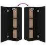Set de muebles para TV 4 piezas madera contrachapada negro de , Muebles TV - Ref: Foro24-3114199, Precio: 172,76 €, Descuento...