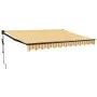 Toldo retráctil automático amarillo y blanco 3x2,5 m de , Toldos - Ref: Foro24-3154506, Precio: 266,59 €, Descuento: -5%%