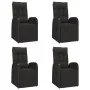 Juego comedor jardín 5 pzas madera acacia ratán sintético negro by , Garden sets - Ref: Foro24-3157608, Price: 810,49 €, Disc...