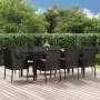 Set de comedor de jardín 9 pzas y cojines ratán sintético negro von , Gartensets - Ref: Foro24-3185159, Preis: 666,94 €, Raba...