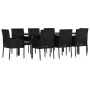 Set de comedor de jardín 9 pzas y cojines ratán sintético negro von , Gartensets - Ref: Foro24-3185159, Preis: 666,94 €, Raba...