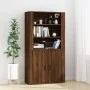 Aparador alto madera contrachapada marrón roble by , Sideboards - Ref: Foro24-3185366, Price: 145,48 €, Discount: -5%%