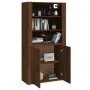 Aparador alto madera contrachapada marrón roble by , Sideboards - Ref: Foro24-3185366, Price: 145,48 €, Discount: -5%%