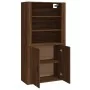 Aparador alto madera contrachapada marrón roble by , Sideboards - Ref: Foro24-3185366, Price: 145,48 €, Discount: -5%%