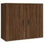 Aparador alto madera contrachapada marrón roble by , Sideboards - Ref: Foro24-3185366, Price: 145,48 €, Discount: -5%%