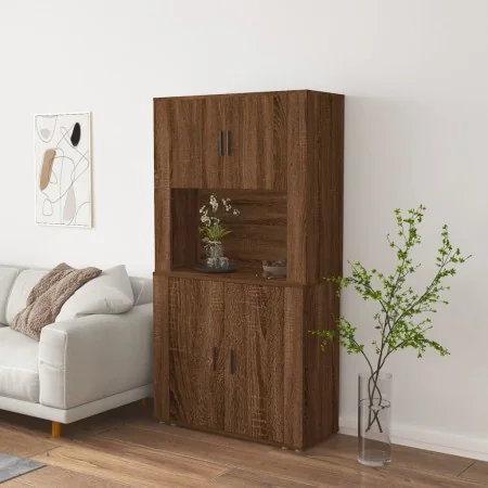 Aparador alto madera contrachapada marrón roble von , Sideboards - Ref: Foro24-3185358, Preis: 143,76 €, Rabatt: -5%%