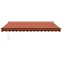 Toldo retráctil automático naranja y marrón 4,5x3 m de , Toldos - Ref: Foro24-3154519, Precio: 365,84 €, Descuento: -5%%