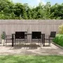 Juego de comedor para jardín 7 piezas ratán sintético y acero by , Garden sets - Ref: Foro24-3187031, Price: 413,64 €, Discou...