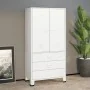 Armario industrial de metal blanco 90x50x180 cm by , Wardrobes - Ref: Foro24-339614, Price: 383,51 €, Discount: -5%%