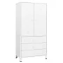 Armario industrial de metal blanco 90x50x180 cm by , Wardrobes - Ref: Foro24-339614, Price: 383,51 €, Discount: -5%%