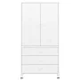 Armario industrial de metal blanco 90x50x180 cm by , Wardrobes - Ref: Foro24-339614, Price: 383,51 €, Discount: -5%%
