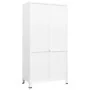 Armario industrial de metal blanco 90x50x180 cm by , Wardrobes - Ref: Foro24-339614, Price: 383,51 €, Discount: -5%%