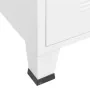 Armario industrial de metal blanco 90x50x180 cm by , Wardrobes - Ref: Foro24-339614, Price: 383,51 €, Discount: -5%%