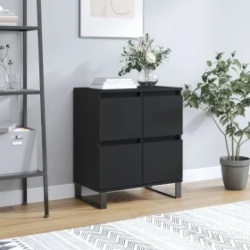 Aparador de madera contrachapada negro 60x35x70 cm de , Aparadores - Ref: Foro24-831221, Precio: 80,97 €, Descuento: -5%%