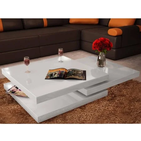 Mesa de centro con 3 niveles blanco brillo von , Couchtisch - Ref: Foro24-241077, Preis: 348,60 €, Rabatt: -5%%