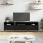 Mueble de TV madera contrachapada negro 150x30x44,5 cm von , TV-Möbel - Ref: Foro24-831261, Preis: 106,48 €, Rabatt: -5%%