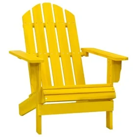 Silla de jardín Adirondack madera maciza de abeto amarilla by , Garden chairs - Ref: Foro24-315874, Price: 83,51 €, Discount:...