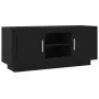 Mueble de TV madera contrachapada negro 102x35x45 cm de , Muebles TV - Ref: Foro24-811791, Precio: 71,60 €, Descuento: -5%%