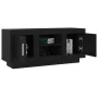 Mueble de TV madera contrachapada negro 102x35x45 cm de , Muebles TV - Ref: Foro24-811791, Precio: 71,60 €, Descuento: -5%%