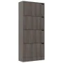 Zapatero 4 puertas madera ingeniería gris Sonoma 59x24x136 cm | Foro24.es | Tu tienda online para hogar, jardín y más Foro24.es