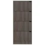 Zapatero 4 puertas madera ingeniería gris Sonoma 59x24x136 cm | Foro24.es | Tu tienda online para hogar, jardín y más Foro24.es