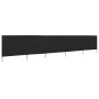 Paravientos de playa de 5 paneles tela negro 600x80 cm by , Umbrellas - Ref: Foro24-47158, Price: 52,86 €, Discount: -5%%