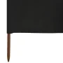 Paravientos de playa de 5 paneles tela negro 600x80 cm by , Umbrellas - Ref: Foro24-47158, Price: 52,86 €, Discount: -5%%