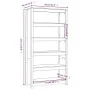 Estantería madera maciza de pino 80x35x154 cm von , Bücherregale und Regale - Ref: Foro24-821689, Preis: 153,39 €, Rabatt: -5%%