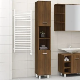 Armario de baño madera contrachapada roble marrón 30x30x179 cm von , Badezimmermöbel - Ref: Foro24-825833, Preis: 90,75 €, Ra...
