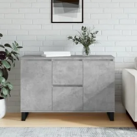 Aparador de madera de ingeniería gris hormigón 104x35x70 cm de , Aparadores - Ref: Foro24-827216, Precio: 96,35 €, Descuento:...