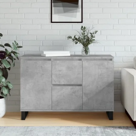 Aparador de madera de ingeniería gris hormigón 104x35x70 cm by , Sideboards - Ref: Foro24-827216, Price: 98,55 €, Discount: -5%%