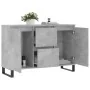 Aparador de madera de ingeniería gris hormigón 104x35x70 cm by , Sideboards - Ref: Foro24-827216, Price: 98,55 €, Discount: -5%%