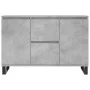 Aparador de madera de ingeniería gris hormigón 104x35x70 cm by , Sideboards - Ref: Foro24-827216, Price: 98,55 €, Discount: -5%%