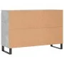 Aparador de madera de ingeniería gris hormigón 104x35x70 cm by , Sideboards - Ref: Foro24-827216, Price: 98,55 €, Discount: -5%%