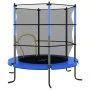 Cama elástica con red de seguridad redonda azul 140x160 cm by , Trampoline - Ref: Foro24-92954, Price: 129,45 €, Discount: -5%%