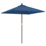 Sombrilla de jardín poste de madera azul azure 198x198x231 cm by , Umbrellas - Ref: Foro24-363190, Price: 47,80 €, Discount: ...