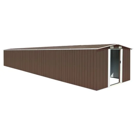 Cobertizo de jardín acero galvanizado marrón 257x779x181 cm von , Schuppen - Ref: Foro24-47035, Preis: 771,86 €, Rabatt: -5%%