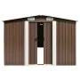 Cobertizo de jardín acero galvanizado marrón 257x779x181 cm von , Schuppen - Ref: Foro24-47035, Preis: 771,86 €, Rabatt: -5%%