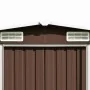 Cobertizo de jardín acero galvanizado marrón 257x779x181 cm von , Schuppen - Ref: Foro24-47035, Preis: 771,86 €, Rabatt: -5%%