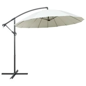 Sombrilla colgante con palo de aluminio blanco 3 m von , Sonnenschirme - Ref: Foro24-47220, Preis: 137,56 €, Rabatt: -5%%