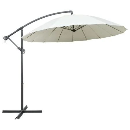 Sombrilla colgante con palo de aluminio blanco 3 m von , Sonnenschirme - Ref: Foro24-47220, Preis: 137,56 €, Rabatt: -5%%