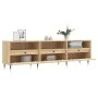 Mueble de TV madera contrachapada roble Sonoma 150x30x44,5 cm | Foro24.es | Tu tienda online para hogar, jardín y más Foro24.es