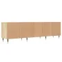 Mueble de TV madera contrachapada roble Sonoma 150x30x44,5 cm | Foro24.es | Tu tienda online para hogar, jardín y más Foro24.es