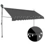 Toldo manual retráctil con LED gris antracita 350 cm | Foro24.es | Tu tienda online para hogar, jardín y más Foro24.es