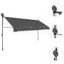 Toldo manual retráctil con LED gris antracita 350 cm | Foro24.es | Tu tienda online para hogar, jardín y más Foro24.es