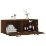 Armario de pared madera ingeniería marrón roble 100x36,5x35 cm by , Lockers and storage cabinets - Ref: Foro24-830163, Price:...